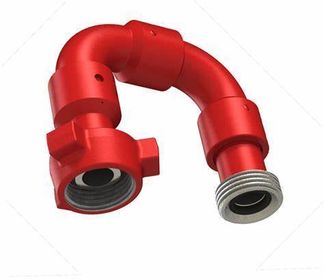 Type 10 High Pressure Swivel Elbow 105 MPa Threaded Union