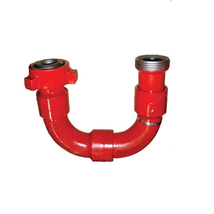 Type 10 High Pressure Swivel Elbow 105 MPa Threaded Union
