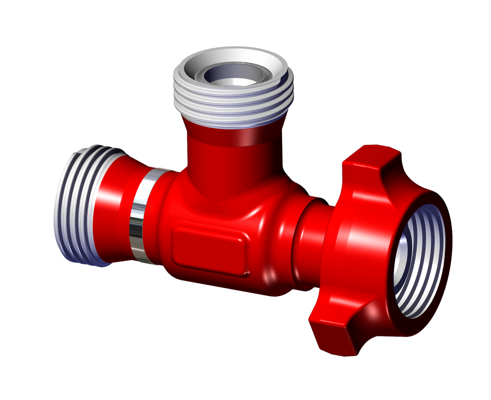 High Pressure Swivel Joint T Type Tee Fittings