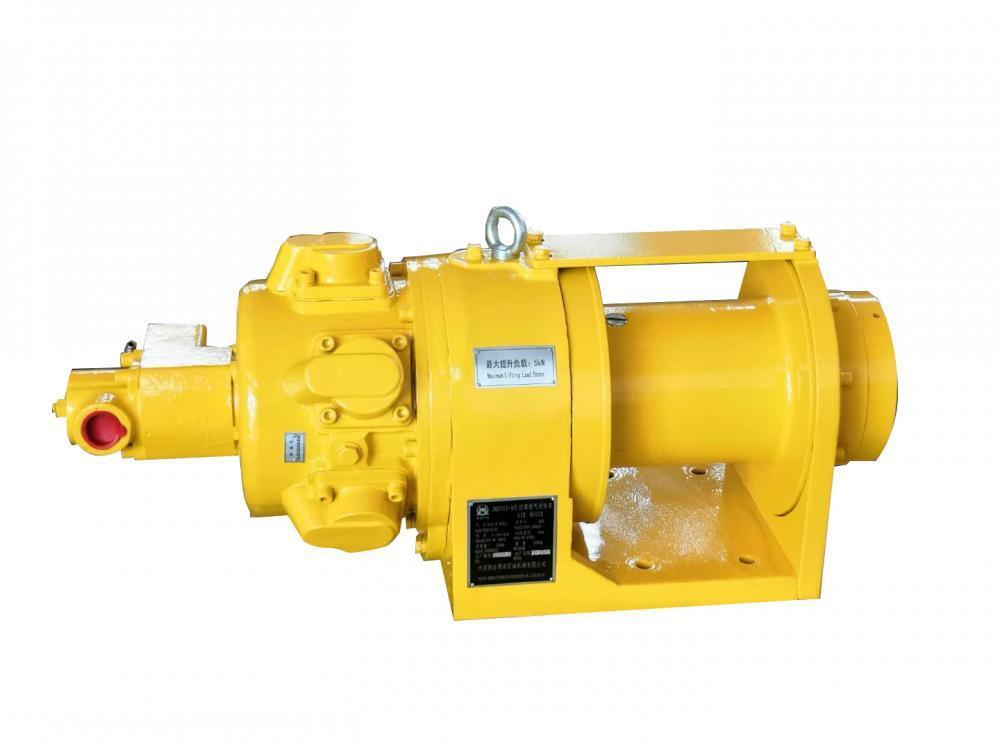 API 7K Oil Drilling Equipment Piston Type Air Motor Pneumatic Winch Gear Box