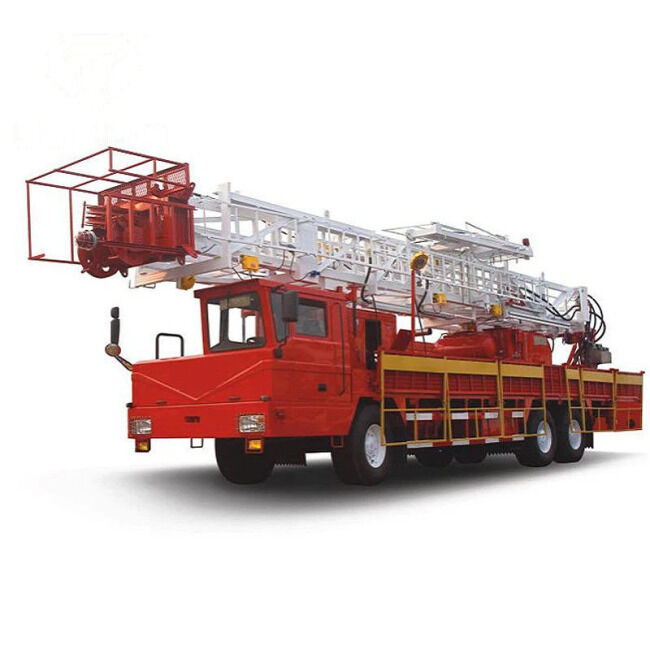 XJ550 Oil Field Workover Rig Truck Mounted Oil Well Service Rig API Standard