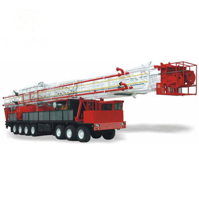 XJ550 Oil Field Workover Rig Truck Mounted Oil Well Service Rig API Standard