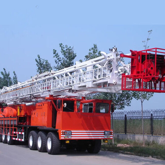 XJ550 Oil Field Workover Rig Truck Mounted Oil Well Service Rig API Standard