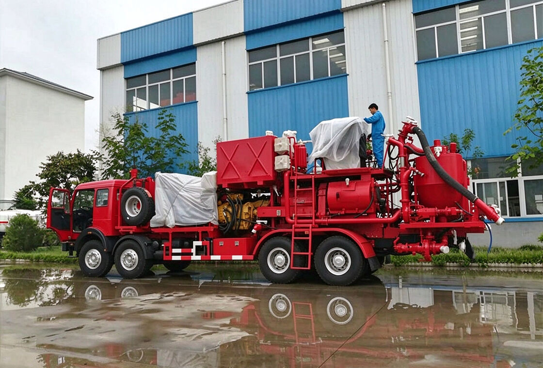 Bouble cementing machine for workover rig ,Vehicle-mounted/semi-trailer/skid-mounted